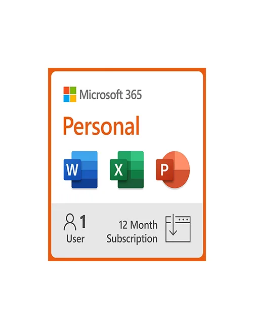 Microsoft 365 Personal | 12-Month Subscription, 1 person | Word, Excel, PowerPoint | 1TB OneDrive cloud storage | PC/Mac